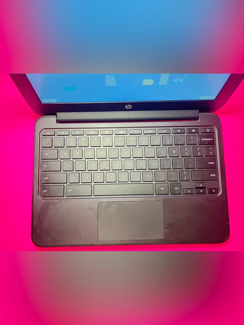 HP Black Chromebook Laptop with Built-in Webcam